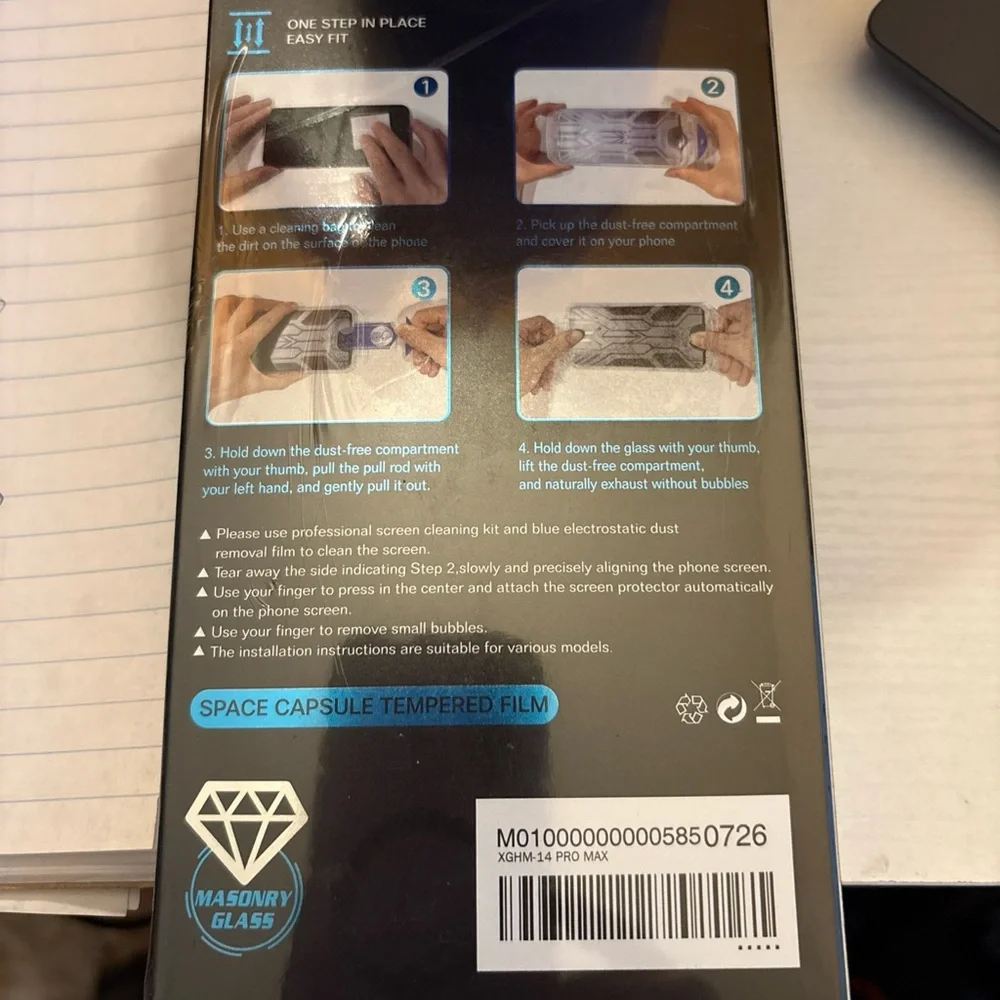 Privacy Screen Protector for Smartphones - Black